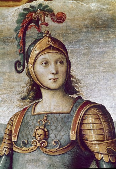 Orazio Coclite, dettaglio di Forza e Temperanza da Pietro Perugino