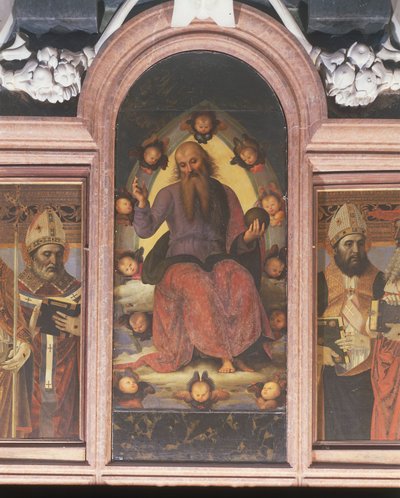 Polittico con Padre Eterno benedicente da Pietro Perugino