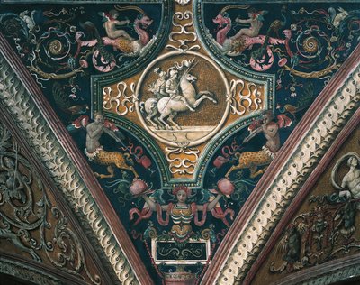Pianeti e motivi decorativi grotteschi da Pietro Perugino