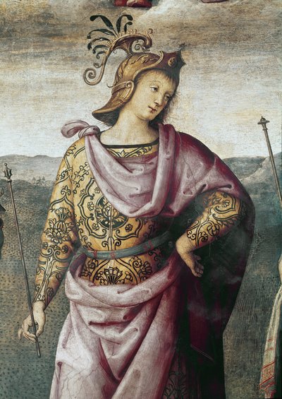 Scipione Africano, dettaglio di Forza e Temperanza da Pietro Perugino