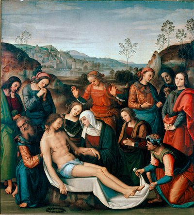 La Deposizione o Lamentazione sulla Morte di Cristo da Pietro Perugino
