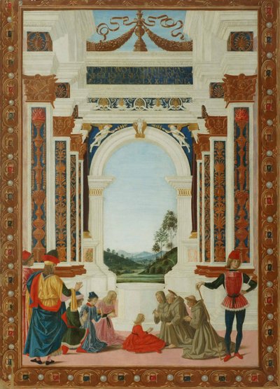 Il miracolo di guarigione di San Bernardo, c. 1473 da Pietro Perugino