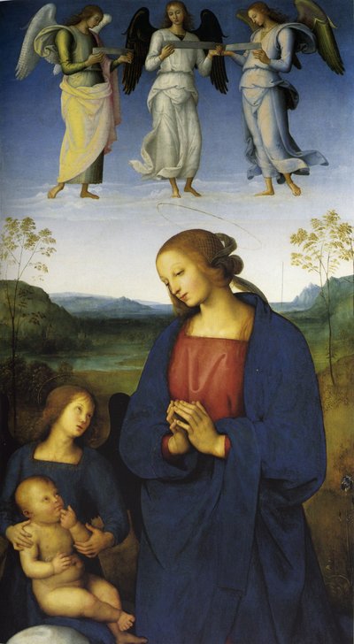 La Vergine e il Bambino con un angelo da Pietro Perugino