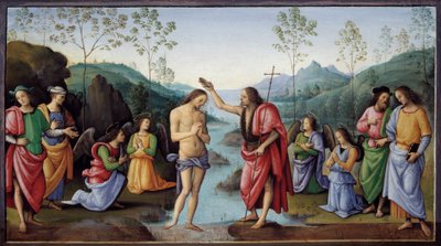 Il battesimo di Cristo da Pietro Perugino
