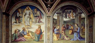 Trasfigurazione e Natività da Pietro Perugino