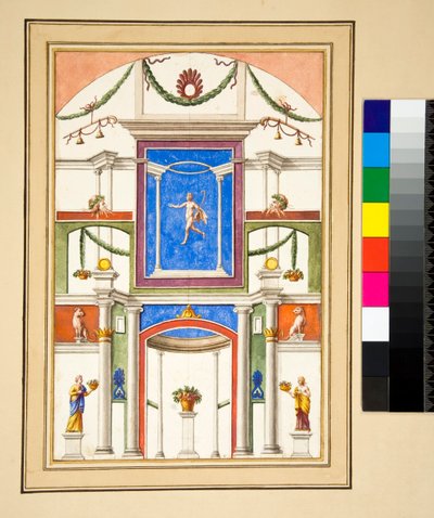 Una parete decorata da Pietro Santi Bartoli