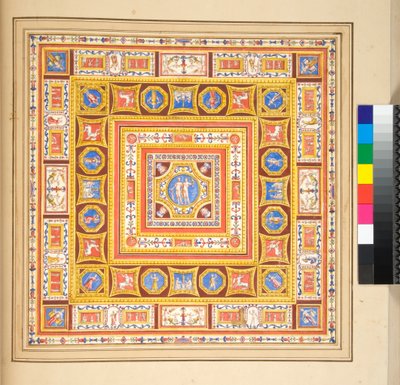 Progetto per un affresco sul soffitto da Pietro Santi Bartoli
