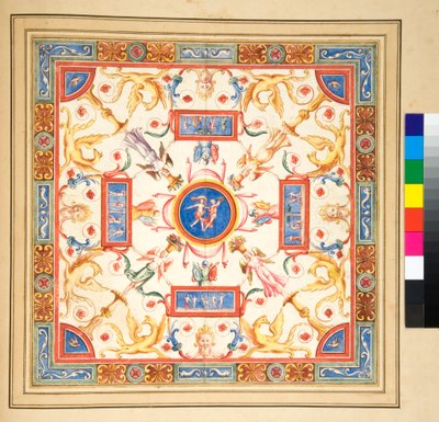Progetto per un affresco sul soffitto da Pietro Santi Bartoli