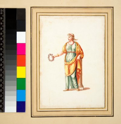 Figura femminile girata a sinistra dello spettatore da Pietro Santi Bartoli
