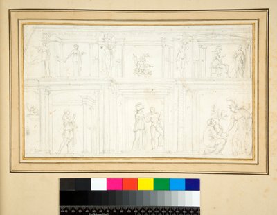 Frammento di un dipinto murale da Pietro Santi Bartoli