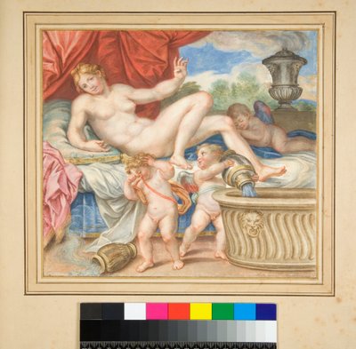 Danae recumbente con i Cupidi da Pietro Santi Bartoli