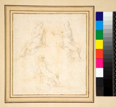 Tre figure femminili sedute da Pietro Santi Bartoli