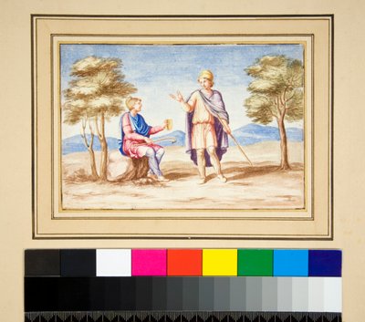 Due uomini con cappelli frigiani da Pietro Santi Bartoli