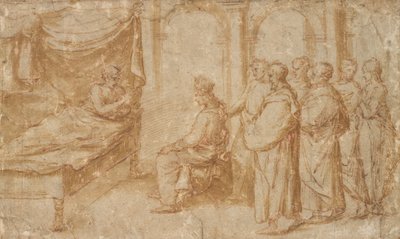 Salomone al capezzale di Re Davide da Pietro Santo Bartoli