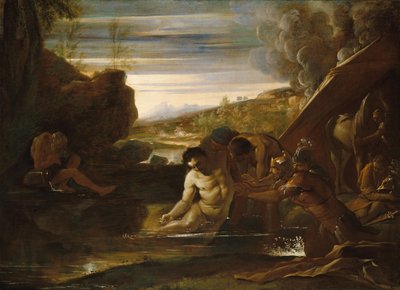 Alessandro Magno salvato dal fiume Cidno da Pietro Testa