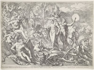 Giovane arriva sul Parnaso lungo la via della Virtù da Pietro Testa