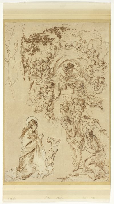 Studio per "Il sogno di San Giuseppe da Pietro Testa