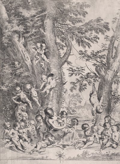 Il giardino della carità, ca. 1631-37 da Pietro Testa