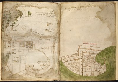 Mappe di Gerusalemme e Acri, da Marino Sanudo Torsello, 