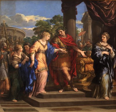 Cesare che dà a Cleopatra il trono d