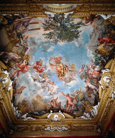 Marte dopo la guerra, volta della Sala di Marte da Pietro da Cortona