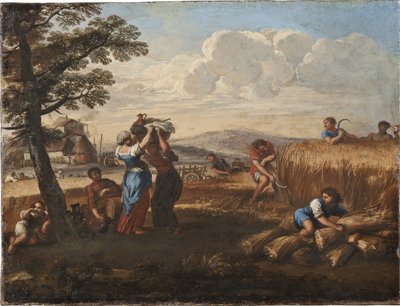 Paesaggio con mietitura da Pietro da Cortona