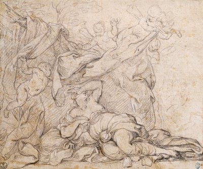 Venere, studio per il Trionfo della Divina Provvidenza, affresco sulla volta nella sala di Palazzo Barberini, Roma da Pietro da Cortona