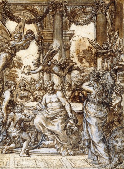 Cibele davanti al consiglio degli dei da Pietro da Cortona