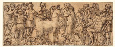 Fregio da un sarcofago romano(?) da Pietro da Cortona