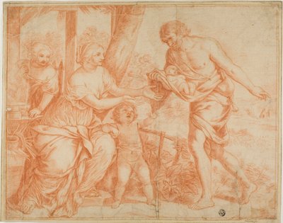 Il piccolo Edipo portato a casa dal pastore da Pietro da Cortona