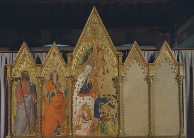 Incoronazione della Vergine, polittico da Pietro da Miniato