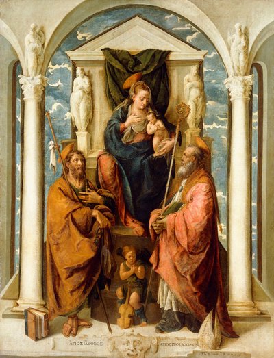 La Madonna col Bambino in trono da Pietro de Marascalchi