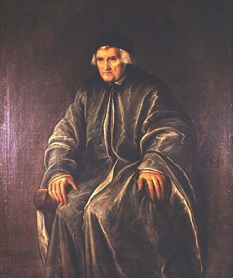Ritratto del Dr. Zaccaria dal Pozzo (m.1561), 102 anni da Pietro de Mariscalchi