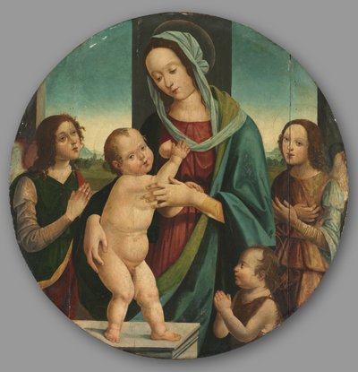Vergine e Bambino con Giovanni Battista e angeli da Pietro del Donzello