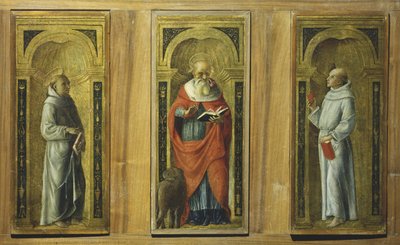 Tre pannelli - San Francesco, San Girolamo e Sant