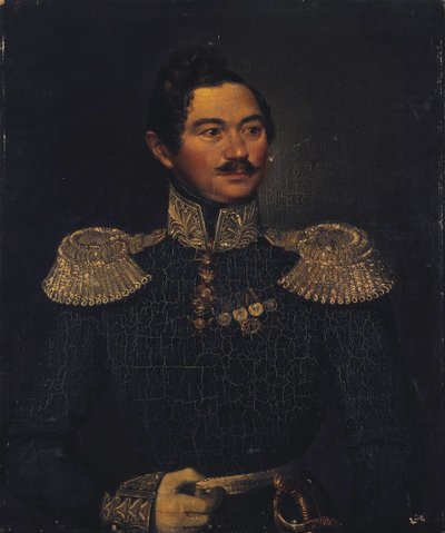 Ritratto del generale Ivan Alexeyevich Orlov 1795-1874, 1835 da Pimen Nikitich Orlov