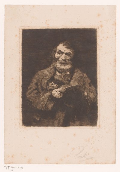 Uomo con scimmia da Pink (signed by artist)