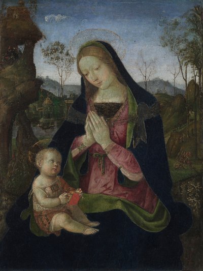 Vergine con bambino da Pintoricchio