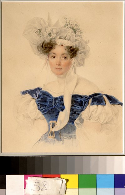 Ritratto della contessa Varvara Golitsyna nata Rumyantseva Kalgulska (1794-1875) da Piotr Sokolov