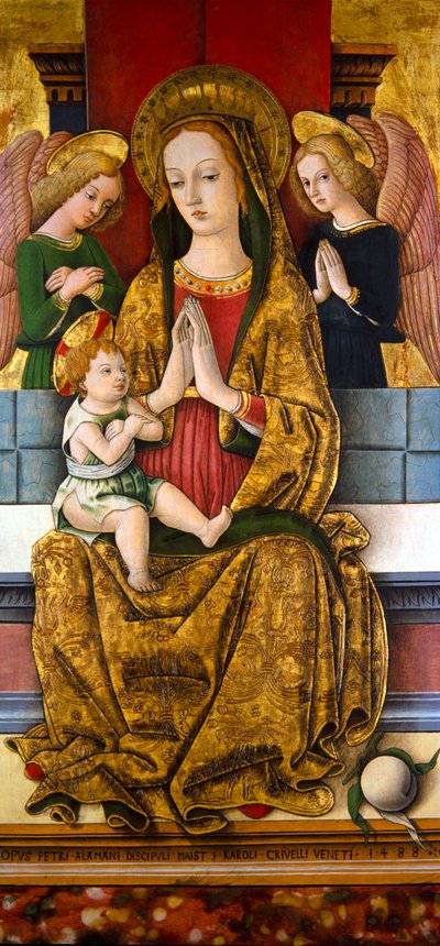 La Madonna col Bambino in trono da Piètro Alamanno