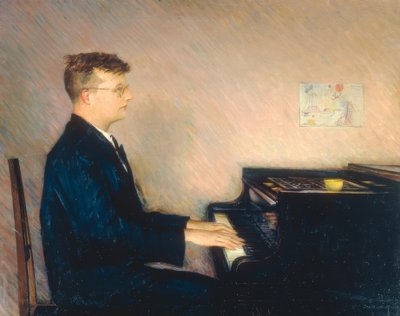 Ritratto del compositore Dmitrij Shostakovich da Pjotr Wladimirowitsch Williams