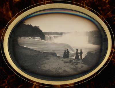 Scena alle cascate del Niagara da Platt D. Babbitt