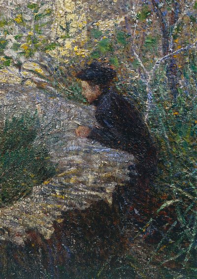 Mattina di aprile in Liguria o Ulivi ad Albaro da Plinio Nomellini