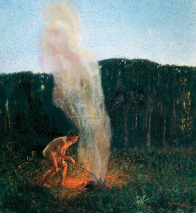 Colonna di fumo da Plinio Nomellini