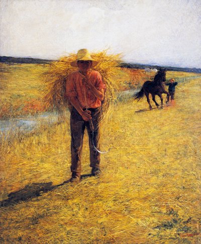 Raccolta del fieno da Plinio Nomellini