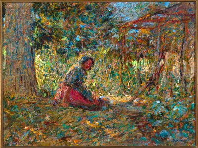 Nel giardino, c.1891 da Plinio Nomellini