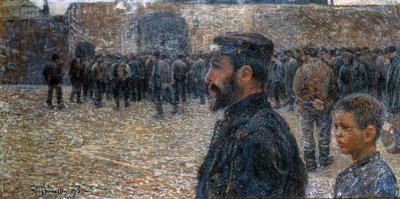 Turno di lavoro (La diana del lavoro) da Plinio Nomellini