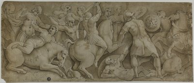 La battaglia delle Amazzoni da Polidoro da Caravaggio