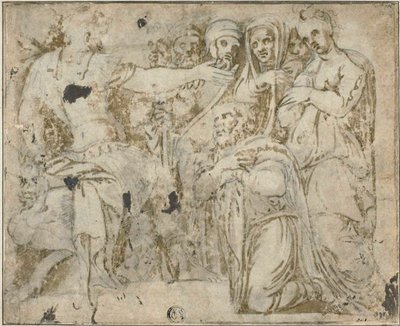 La famiglia di Dario davanti ad Alessandro da Polidoro da Caravaggio