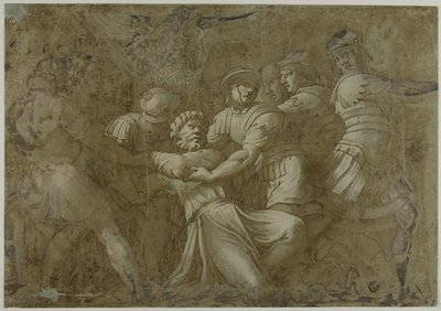 Soldati Romani che Arrestano San Pietro (?) da Polidoro da Caravaggio